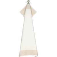 Cawö Handtücher Luxury Home Two-Tone 590 - Farbe: natur - 36 - Waschhandschuh 16x22 cm