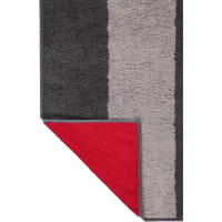 Cawö - Saunatuch 599 - 80x200 cm - Farbe: anthrazit/rot - 72