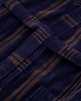 Cawö Herren Bademantel Kimono 2508 - Farbe: blau - 13 - XL
