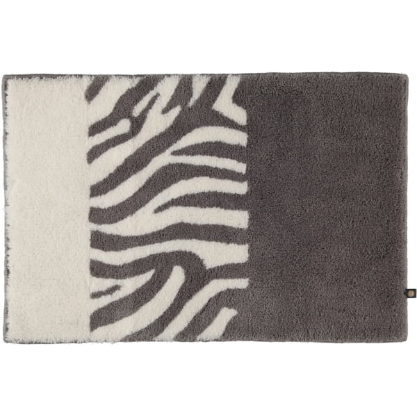 Rhomtuft - Badteppiche Zebra - Farbe: kiesel/weiss - 1401 70x130 cm