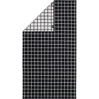 Cawö Zoom Karo 123 - Farbe: schwarz - 97 - Gästetuch 30x50 cm