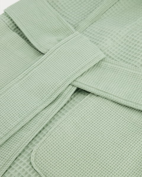 Vossen Bademäntel Damen Schalkragen Catania - Farbe: soft green - 5305