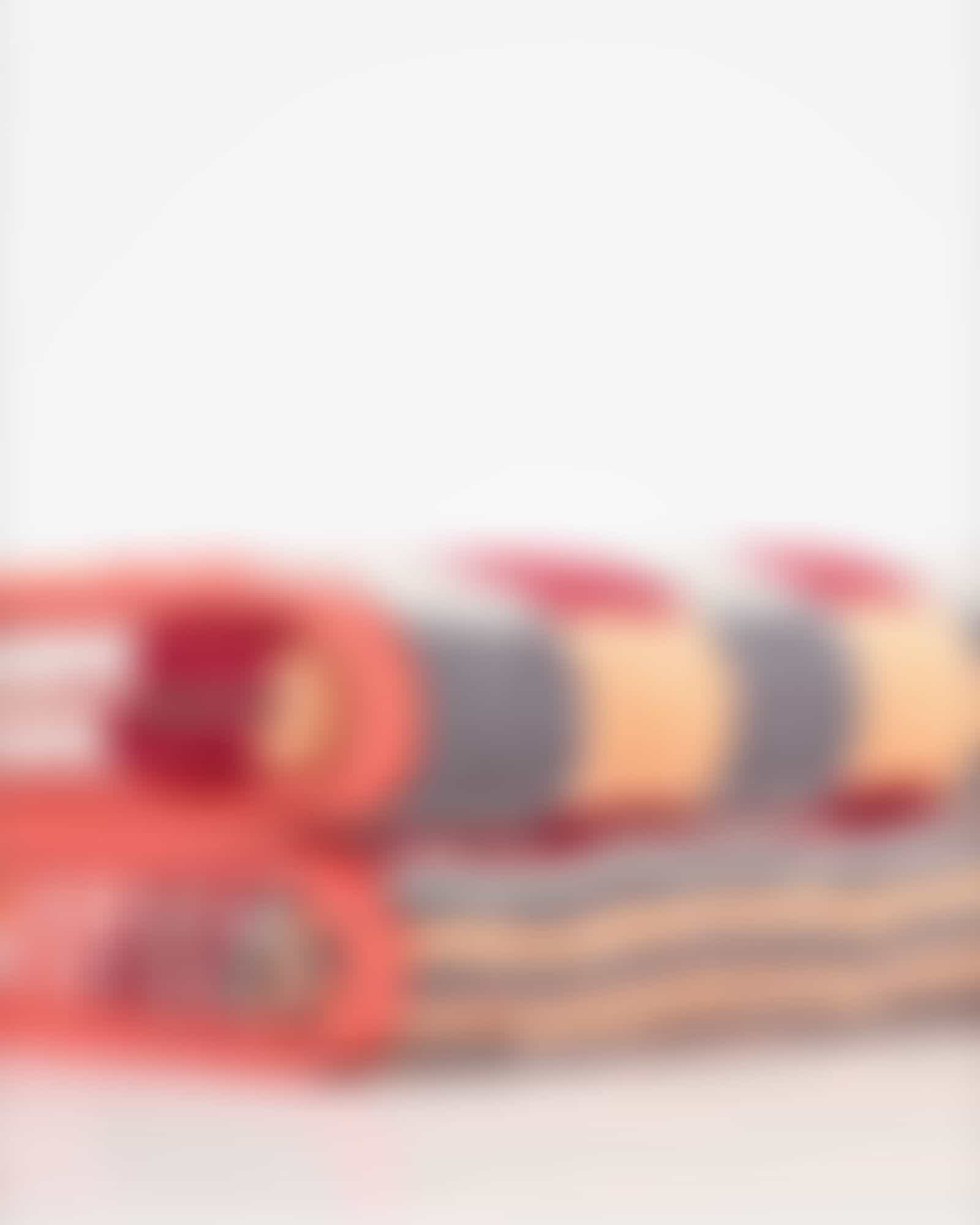 Cawö - Unique Karo 942 - Farbe: koralle - 22 - Gästetuch 30x50 cm