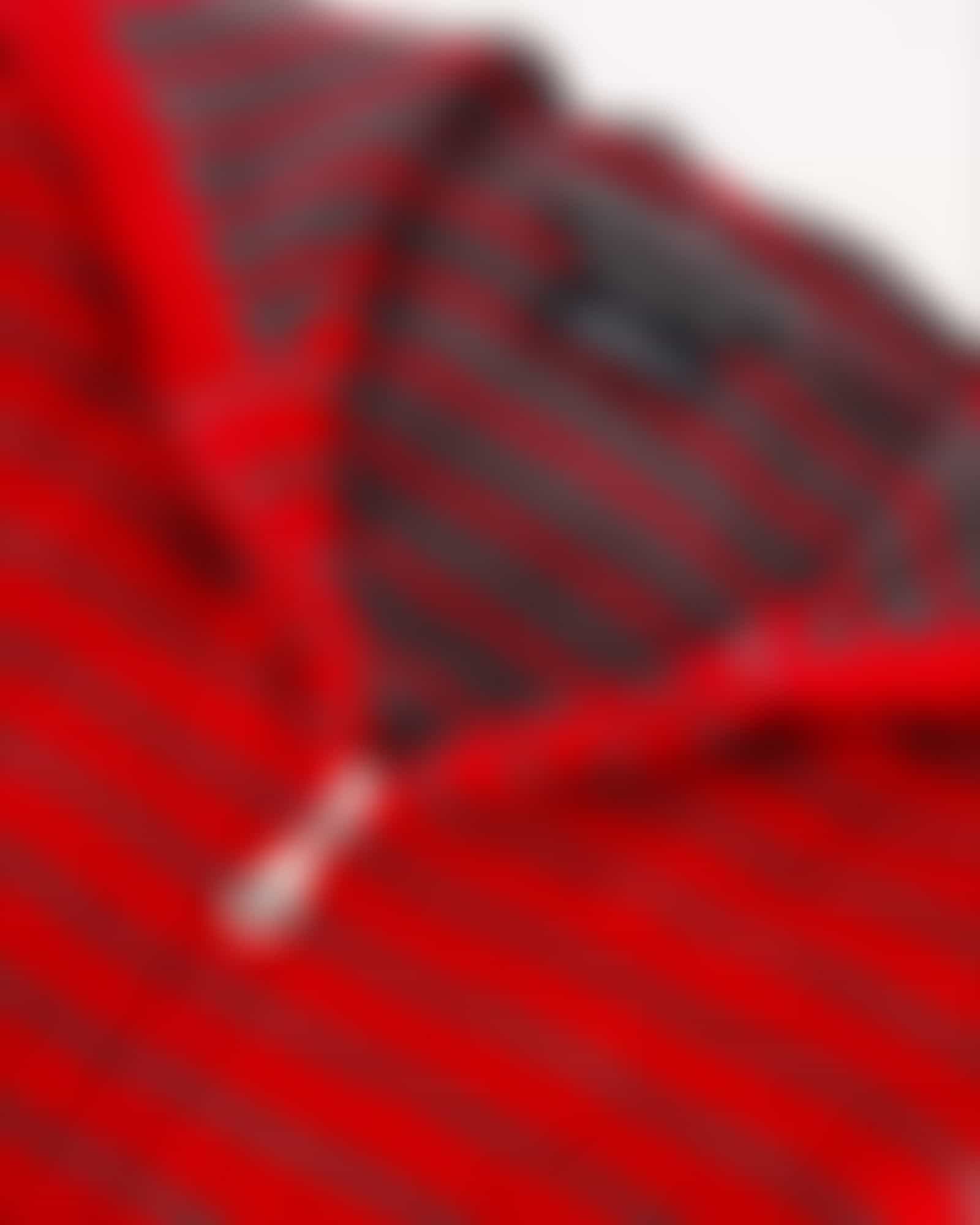 Cawö - Damen Bademantel Kapuze Reißverschluss Shades 1492 - Farbe: rot - 27