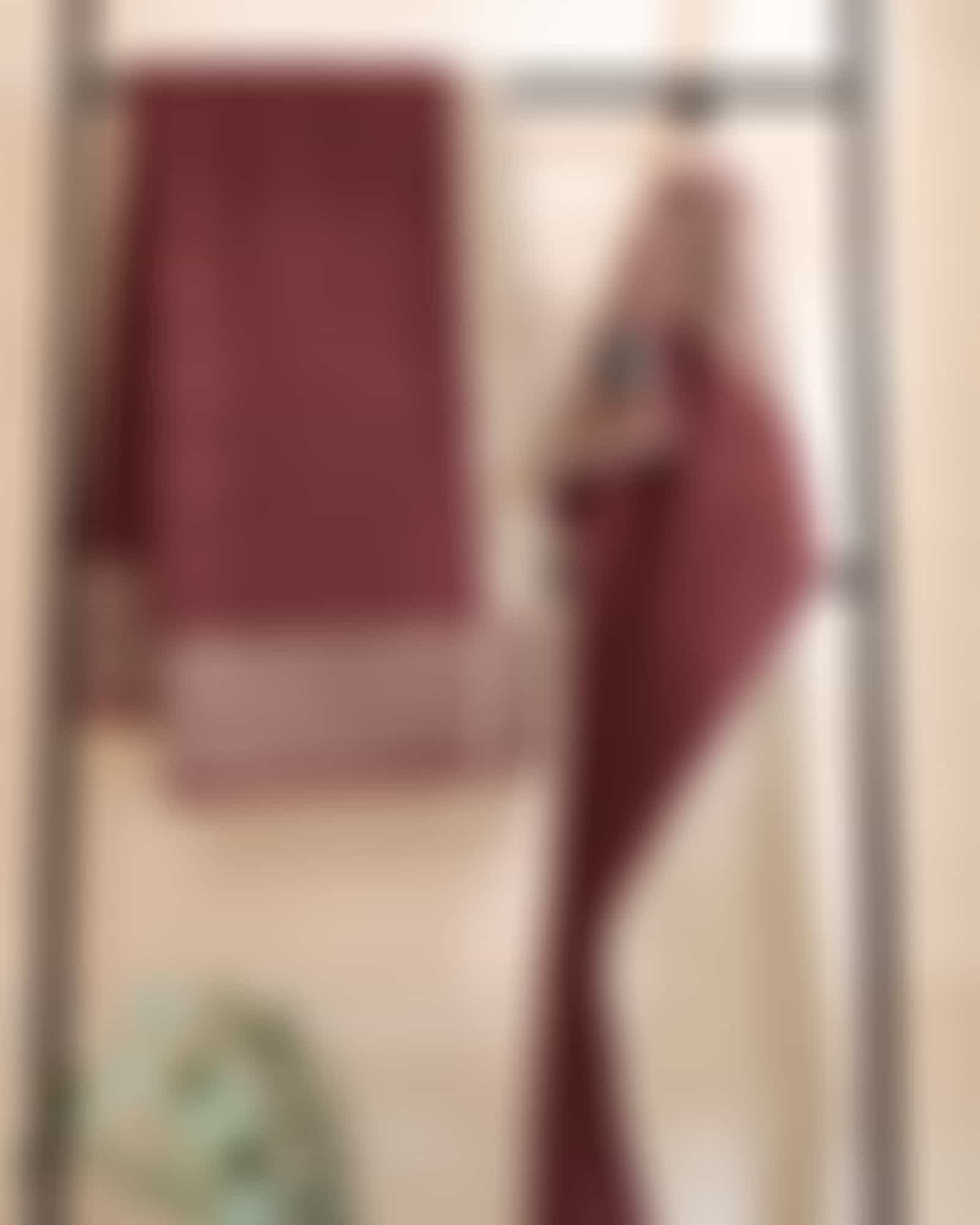Cawö Handtücher Two-Tone Stripes 480 - Farbe: bordeaux - 23