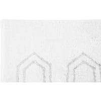 Rhomtuft RHOMY - Badteppich Elegance 259 - Farbe: weiß/silberlurex - 151 - 50x60 cm