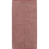 Cawö Handtücher Two-Tone Stripes 480 - Farbe: bordeaux - 23 - Duschtuch 80x150 cm