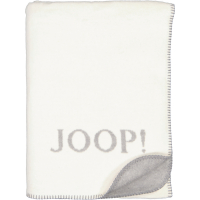 JOOP! Wohndecke Melange-Doubleface - Größe: 150x200 cm - Farbe: Natur-Silber