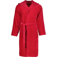 Vossen Bademäntel unisex Kurzmantel mit Kapuze Texas - Farbe: rubin - 3900