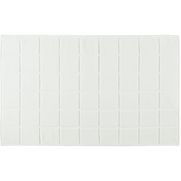 Ross Badematte Uni-Karofond 4015 - Farbe: weiß - 00 - Badematte 60x100 cm