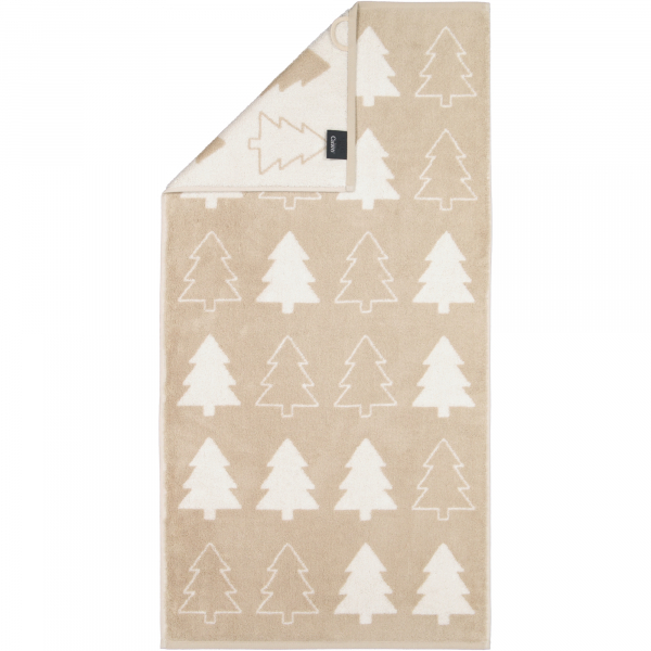 Cawö Handtücher Christmas Edition Tannenbäume 794 - Farbe: natur - 33 - Handtuch 50x100 cm