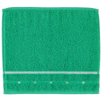 Vossen Quadrati - Farbe: emerald/weiß - 062 Seiflappen 30x30 cm