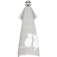 Cawö Handtücher CUTE CATS EDITION You &amp; Me 6263 - Farbe: platin/weiß - 76