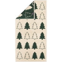 Cawö Handtücher Christmas Edition Tannenbäume 794 - Farbe: natur-grün - 34 - Handtuch 50x100 cm