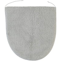 Rhomtuft - Badteppiche Prestige - Farbe: perlgrau - 11 - Toilettenvorlage mit Ausschnitt 60x60 cm
