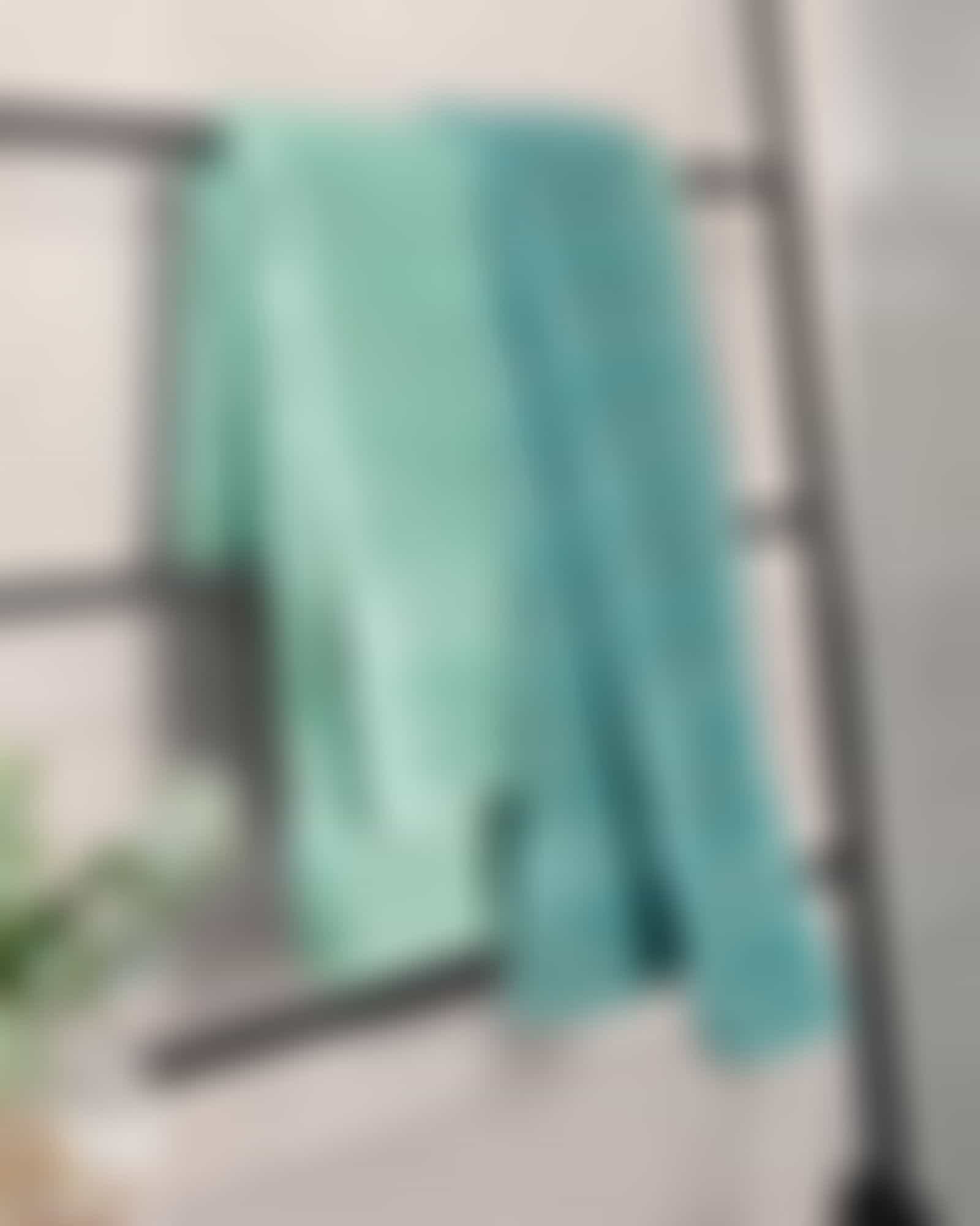 Cawö - Noblesse Uni 1001 - Farbe: 474 - agavegrün - Waschhandschuh 16x22 cm Detailbild 2