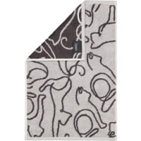Cawö Handtücher CUTE CATS EDITION Cats 6264 - Farbe: platin/basalt - 70 - Gästetuch 30x50 cm