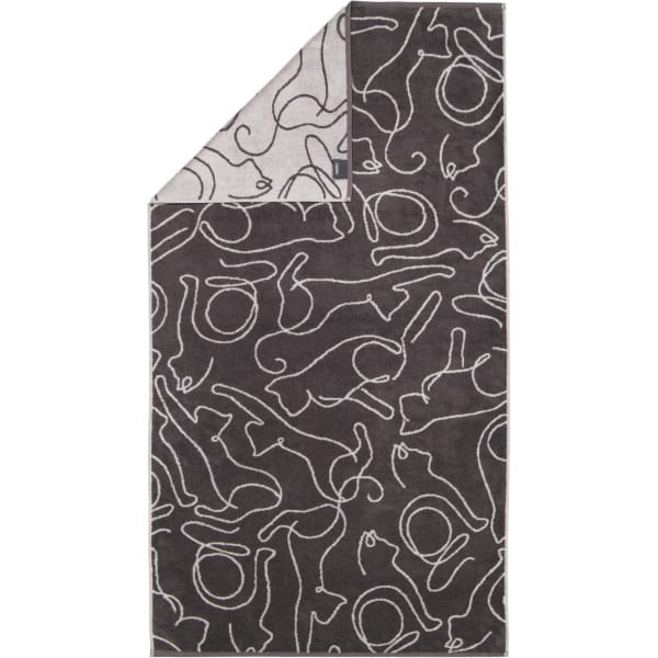 Cawö Handtücher CUTE CATS EDITION Cats 6264 - Farbe: basalt/platin - 77 - D günstig online kaufen