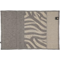 Rhomtuft - Badteppiche Zebra - Farbe: kiesel/weiss - 1401 - 70x130 cm