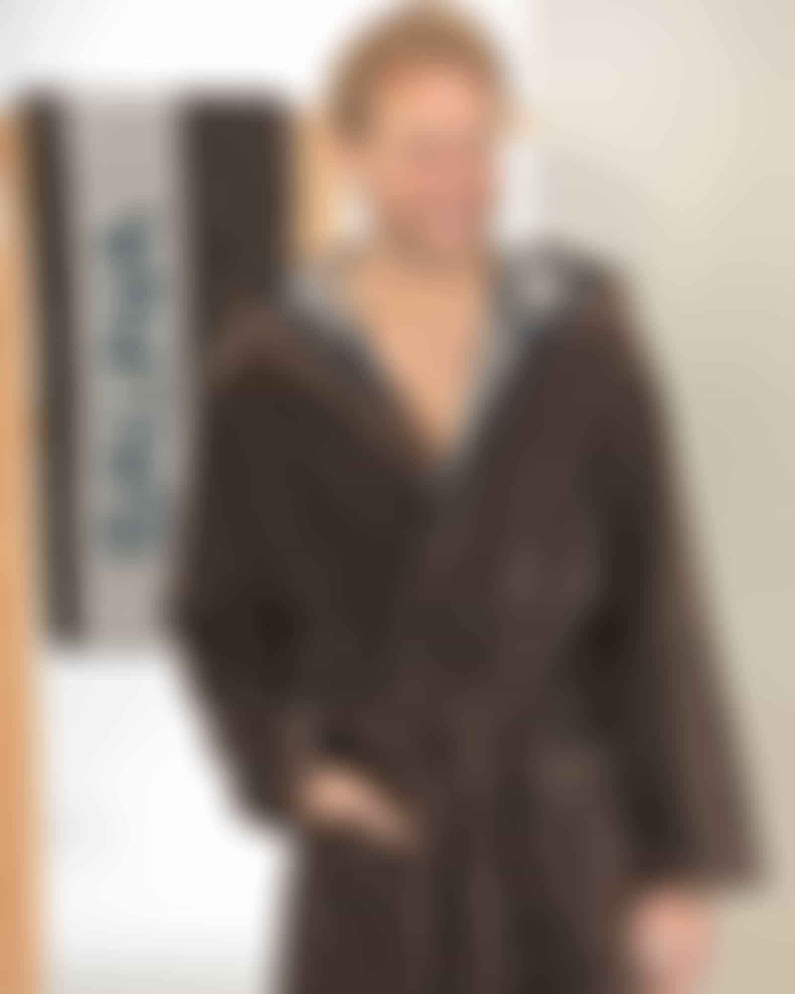 Cawö Home Bademäntel Herren Kapuze Doubleface 831 - Farbe: mokka - 31