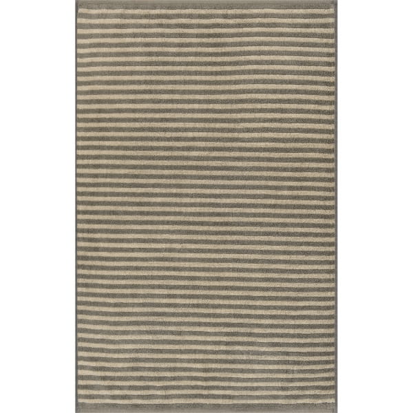 Cawö Badematten Two-Tone Stripes 480 - Farbe: graphit - 70 - 50x80 cm günstig online kaufen