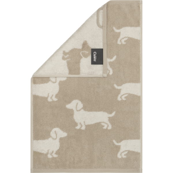 Cawö Handtücher We love Dogs 6246 - Farbe: Natur-Beige - 33 - Gästetuch 30x günstig online kaufen