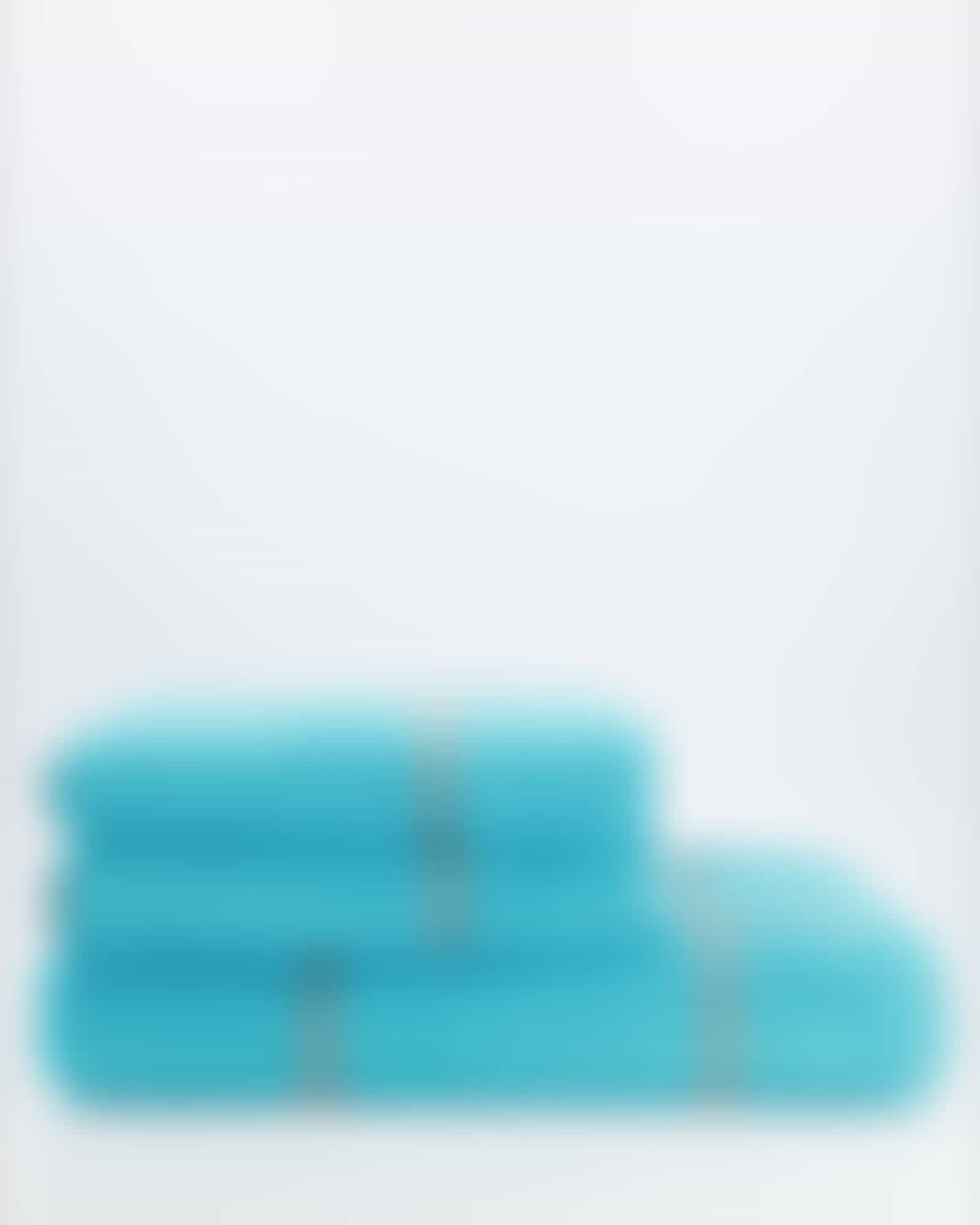 Cawö - Luxury Home Two-Tone Grafik 604 - Farbe: türkis - 47 - Handtuch 50x100 cm