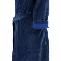Cawö Home Herren Bademantel Kimono 800 - Farbe: nachtblau - 11 - L