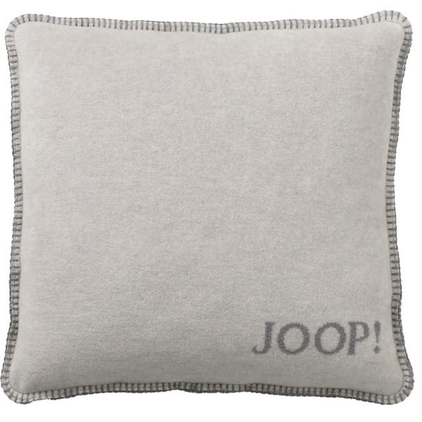 JOOP! Kissenhülle Uni-Doubleface - Größe: 50x50 cm - Farbe: Rauch-Graphit