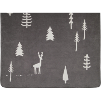 Cawö Wohndecken WINTER EDITION Tannen 62730 - Farbe: stein/anthrazit - 70 - 150x200 cm