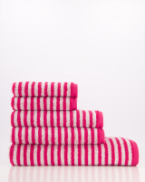 Cawö Handtücher Campus Ringel 955 - Farbe: pink - 22 - Waschhandschuh 16x22 cm