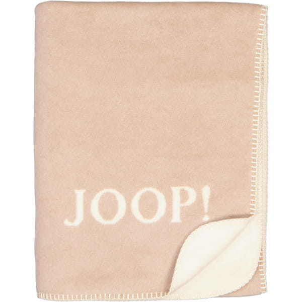 JOOP! Wohndecken Uni-Doubleface - Farbe: Nude-Pergament - 150x200 cm