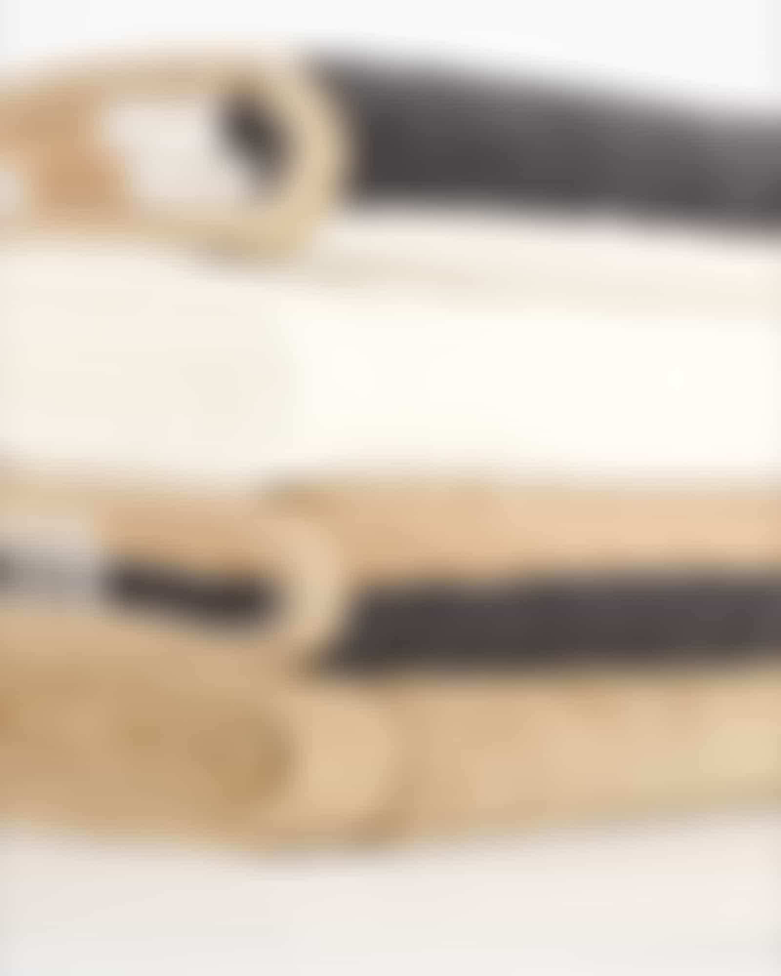 Cawö Handtücher Coast Stripes 6213 - Farbe: anthrazit-natur - 37 - Waschhandschuh 16x22 cm