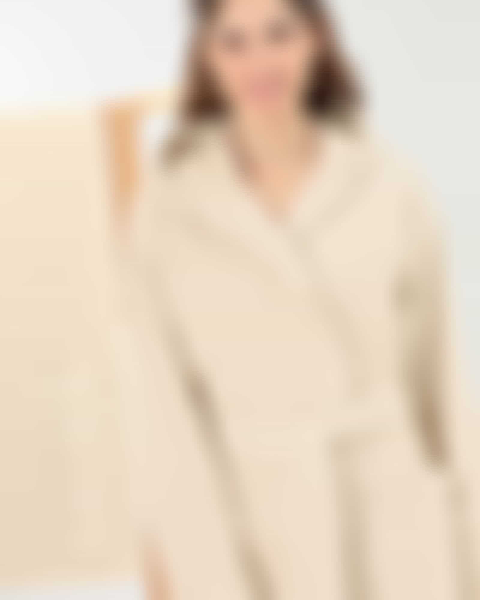 Cawö Bademäntel Damen Kapuze SAUNA Cotton & Hemp 846 - Farbe: natur - 33 Detailbild 2