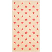 Cawö Handtücher NEW STARS Sterne groß 6260 - Farbe: beige/pink - 32 - Duschtuch 70x140 cm