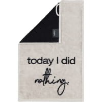 Cawö Gästetücher Postcard Towels Edition 100 - Farbe: today I did nothing - 04 - 30x50 cm