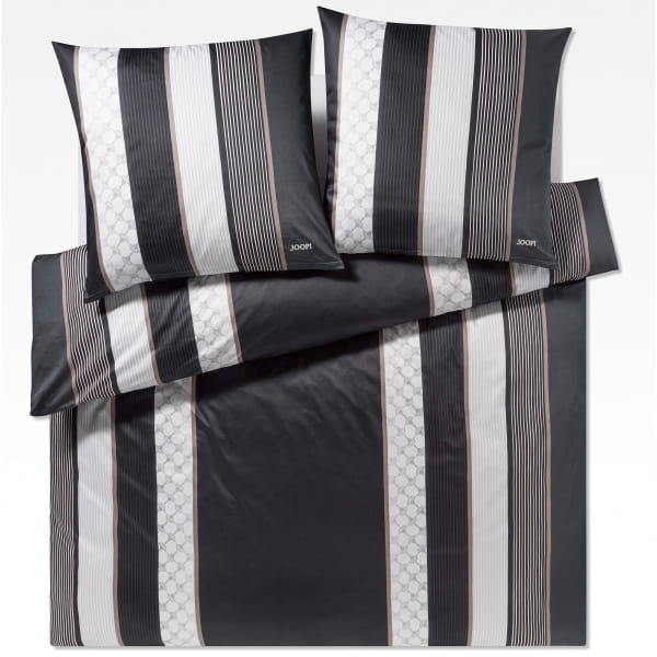 JOOP Bettwäsche Cornflower Stripes 4069 - Farbe: Deep Stone - 99 - 2x 80x80 cm - 200x200 cm