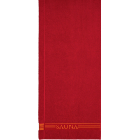 frottana Saunatücher Sauna - Farbe: ruby - 075 - 80x200 cm