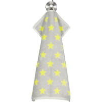 Cawö Handtücher NEW STARS Sterne klein 6261 - Farbe: platin/lime - 75 - Duschtuch 70x140 cm