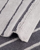 Cawö Home Badteppiche Balance Streifen 1008 - Farbe: platin - 77 - 60x60 cm