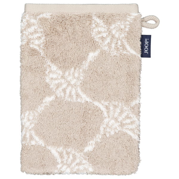 JOOP! Handtücher New Classic Cornflower 1721 - Farbe: Sand - 30 - Waschhandschuh 16x22 cm