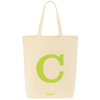 Cawö Shopper C 55705 - Farbe: natur/lime - 35 - 45x50 cm