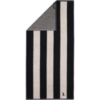 Möve Handtücher Superwuschel Blockstreifen - Farbe: black/cashmere - 082