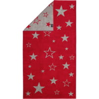 Cawö Christmas Edition Sterne 928 - Farbe: bordeaux - 22 - Handtuch 50x100 cm