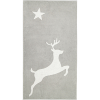 Cawö Christmas Edition Hirsch 929 - Farbe: platin - 76 - Duschtuch 80x150 cm