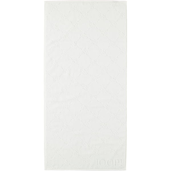 JOOP Uni Cornflower 1670 - Farbe: weiß - 600 - Handtuch 50x100 cm