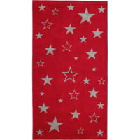Cawö Christmas Edition Sterne 928 - Farbe: bordeaux - 22 - Duschtuch 80x150 cm