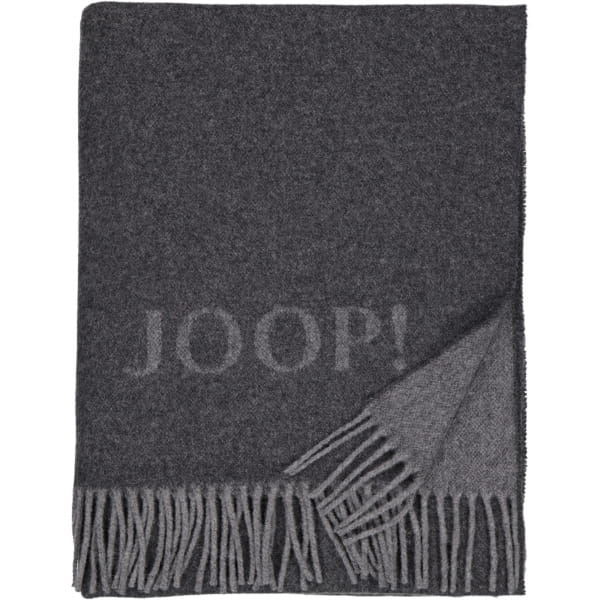 JOOP! Wohndecke Fine-Doubleface - Größe: 130x180 cm - Farbe: Anthrazit-Grap günstig online kaufen