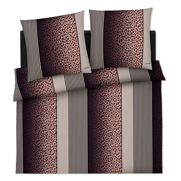 JOOP! Bettwäsche Leo 4112 - Farbe: Taupe - 09 - 2x 80x80 cm - 200x200 cm