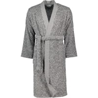 Möve Bademäntel unisex Kimono Brooklyn Pinstripe - Farbe: nature/black - 081 - XS